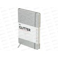Ежедневник BG недат. А6 Glitter Silver ,61222*10