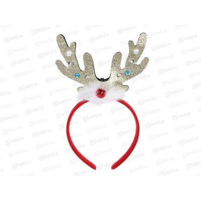 Ободок карнав. свет с рожками 11см 153-191 г