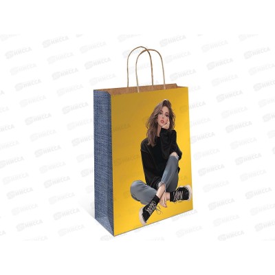 Пакет подарочный АД 26*32 Крафт 0396.666