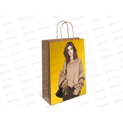 Пакет подарочный АД 18*22,3 Крафт 0397.667