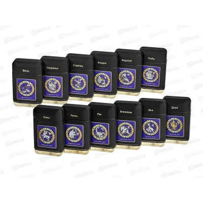 Зажигалка BRUNOJET Rubberized Black Знаки Зодиака многоразовая 99750-129 *6