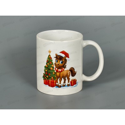 Кружка Новогодняя лошадка 350мл MFK20574 Кружка Новогодняя лошадка 350мл MFK20574