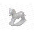 Фигурка "Лошадка-качалка" 12см белая керамика 398-852 г