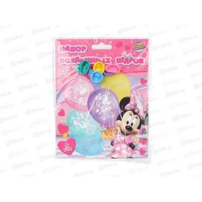 Набор шаров Минни Маус, 5шт, монохром, LBM-110167-ММ