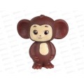 Игрушка пластизоль для ванны Чебурашка в сетке YF-MONKEY01