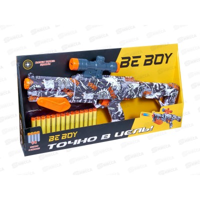 Ружье &quotBeBoy" IT108423 стреляющее софт-патронами, 14шт, в коробке