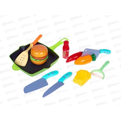 Набор "Повар" "Girl's club" IT109921, 11пр, продукты на липучке в/п Набор "Повар" "Girl's club" IT109921, 11пр, продукты на липучке в/п