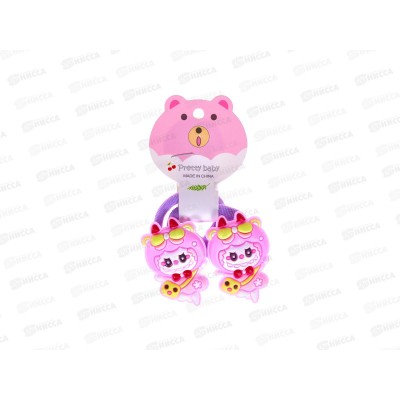 Резинка д/волос с силикон фигуркой "LABUBU" цв в асс №2385 (уп 2шт) Резинка д/волос с силикон фигуркой "LABUBU" цв в асс №2385 (уп 2шт)