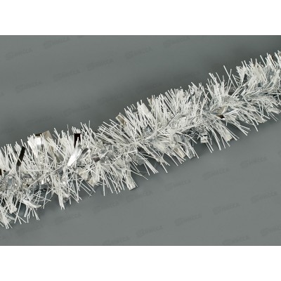 Мишура 2м 9см &quotБлеск&quot цвет: серебро+белый  AL-835-4 *600