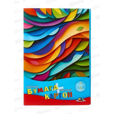 Цветной карт.+цв.бумага А4 Апплика Яракая палитра, С1832-19*25 Цветной карт.+цв.бумага А4 Апплика Яракая палитра, С1832-19*25