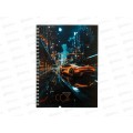 Тетрадь 80л кл. Апплика Авто в ночи,греб.С0062-04*52
