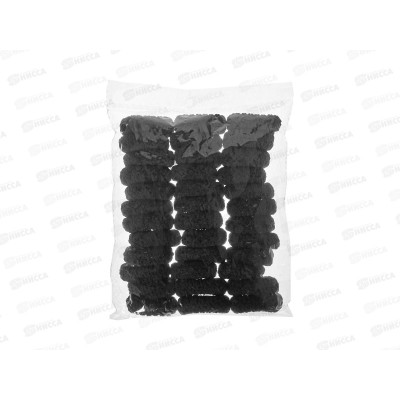 Резинки д/волос  Alingar d40,36шт,черные,AL12488