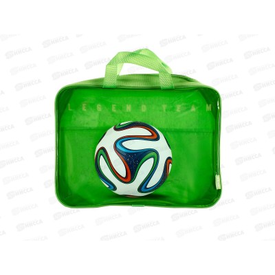 Папка на молнии ПП А4 Футбольный мяч, с ручками, П-1447