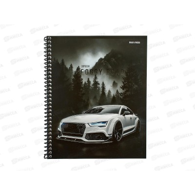 Тетрадь 48л клетка ПП Туманная дорога, гребень, 48-8323 *10/80