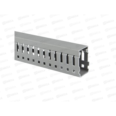 Кабель-канал EKF PROxima 40*60мм, перфорированная 2м, серый (RAL7030) *18 Кабель-канал EKF PROxima 40*60мм, перфорированная 2м, серый (RAL7030) *18