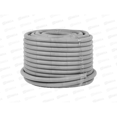 Труба гофрированная ПВХ d20 с зондом (50м) серая EKF-Plast