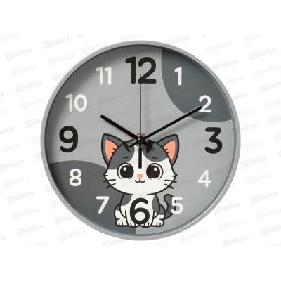 Часы "21 Век" 2019-009 круг. корпус сер. "Котик", Рубин Часы "21 Век" 2019-009 круг. корпус сер. "Котик", Рубин