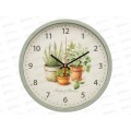 Часы настенные &quot21 Век&quot 3027-040 Травы, оливковый корпус