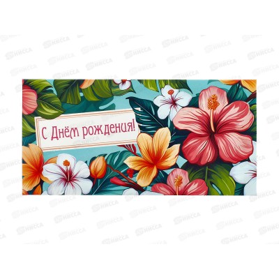 Конверт для денег ЛиС С Днем Рождения, ОКЛ-244  *10