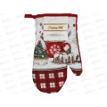 Рукавица кухонная 27см "Рождественские угощения" полиэстер, МТ001001 АТМ