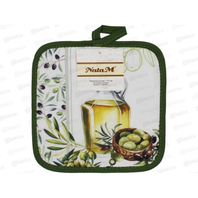 Прихватка кухонная 17х17см &quotОливия&quot полиэстер, РН001001   АТМ