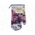 Рукавица кухонная 27см "Цветущая сирень" полиэстер, МТ001001   АТМ