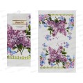Полотенце кухонное махровое 38х63см "Цветущая сирень" хлопок, PVT06001   АТМ