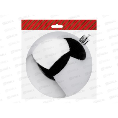 Шар 10см серебро пластик 372-595 г