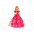 Кукла-модель 29см, в бальном платье, 1000021, в пакете