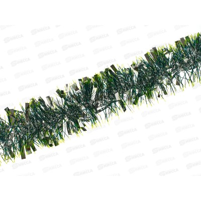 Мишура 002015 мультицвет 11см х 2м.серебро-зеленый., AL-3333 *360