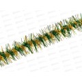 Мишура 002015 крученая с цветным кончиком 9смх2м.зеленый-золото, AL-3341, *800