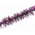 Мишура 002015змейка с белыми кон. 5см х 2м.сирень-белый AL-3343,*800