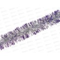 Мишура, 10см. х 2м., AL-3362 фиолетовый/серебро *300