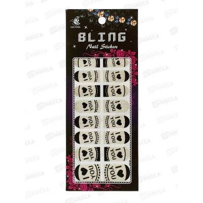 Наклейки ПГС на ногти 6,5*13 BLING 24в *12