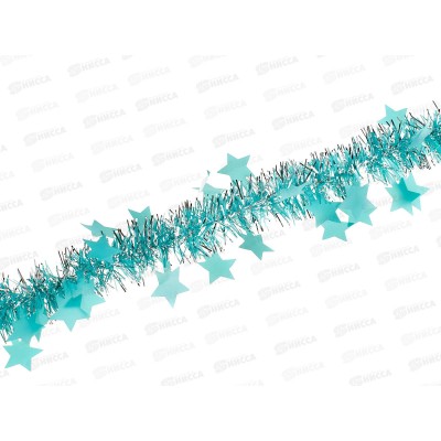 Мишура, 3см. х 2м., AL-8014 голубой *400