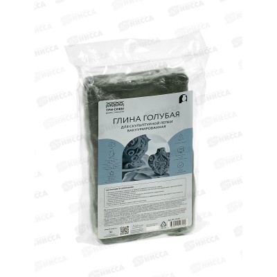 Глина ТРИ СОВЫ голубая,запекаемая,1кг,33160*20