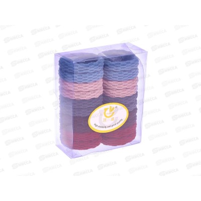 Резинка д/волос 4см цветная №7568 (уп 20шт)