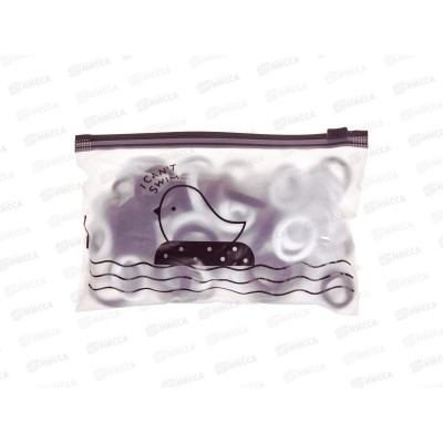 Резинка д/волос 2,5см черная белая №6045 (уп 100шт)