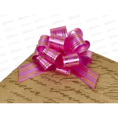 Бант подарочный &quotStilerra" BOWP-3MS  10,5см 03 малиновый  *10