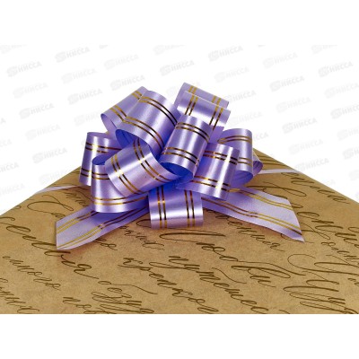 Бант подарочный &quotStilerra&quot BOWP-3MS  10,5см 12 сиреневый  *10