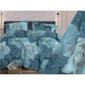 Комплект постельного белья 2,0сп бязь с европростыней №323 Богема Бирюзовый