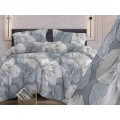 Комплект постельного белья 2,0сп бязь с европростыней №323 Богема Серый
