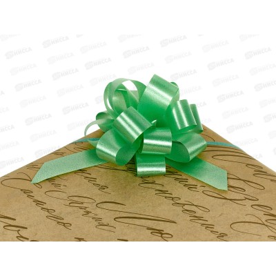 Бант подарочный &quotStilerra&quot BOWP-1.8M  8,5см 07 зеленый  *10