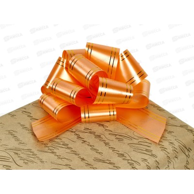 Бант подарочный &quotStilerra" BOWP-5M  15,5см 05 оранжевый   *10