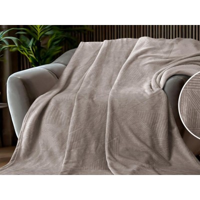 Плед Велсофт 180*200 17-1316 Светло-коричневый