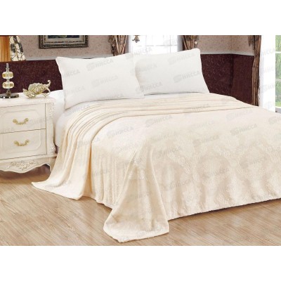 Плед Велсофт 220*200 062 OPE Узоры Молочный