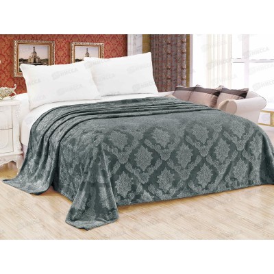 Плед Велсофт 220*200 098 OPE Узоры Серый