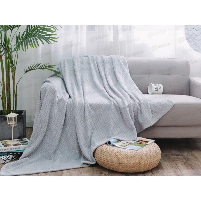 Плед Велсофт 220*200 009 RPN Зигзаг Серый