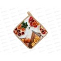 Прихватка квадратная 17*17 стеганная Цитрусовый фреш