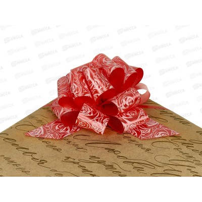 Бант подарочный &quotStilerra&quot BOWP-3D  10,5см 02 розы   *10